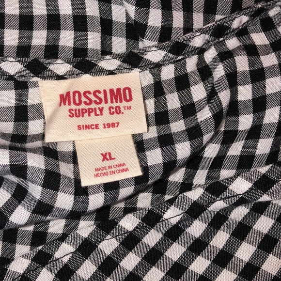 Mossimo supply Co XL checkered bell sleeve top - Picture 4 of 6